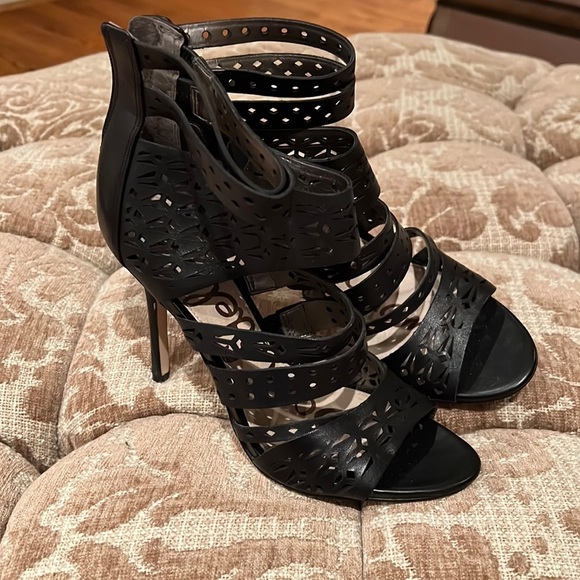 NEW Sam Edelman Alysia Leather Heels - Picture 2 of 4